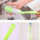 Long Handle Bottle Brush Cleaner Cup Dish Bottom Scrubber Washing Brushes