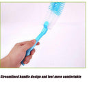 2PCS Nonslip Long-handled Brush Bottle Cup Cleaning Brush Scrubbing Cleaner