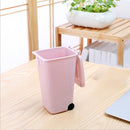 Mini Desktop Eco-friendly Trash Cans With Wheels Standing Lid Styles Bin 4* Best