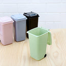 Mini Desktop Eco-friendly Trash Cans With Wheels Standing Lid Styles Bin 4* Best