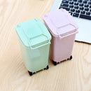 Mini Desktop Eco-friendly Trash Cans With Wheels Standing Lid Styles Bin 4* Best