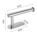 1 pcs Polished Stainless Steel Toilet Roll Holder Self Adhesive Stick Durable