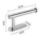 1 x Toilet Roll Holder Self Adhesive Toilet Paper Holder Bathroom Stick On Wall