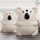 Wheat straw Cute Cartoon koala Automatic Toothpick Holders Home Table Decor