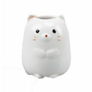 2Pcs Ceramic Cartoon Animal Toothbrush Holder Bathroom Swab Organizer Home Decor