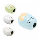 2Pcs Ceramic Cartoon Animal Toothbrush Holder Bathroom Swab Organizer Home Decor