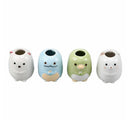 2Pcs Ceramic Cartoon Animal Toothbrush Holder Bathroom Swab Organizer Home Decor
