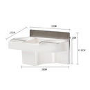 Adhesive Wall Mounted Hair Dryer Storage Rack Holder Comb Stand Bathroom