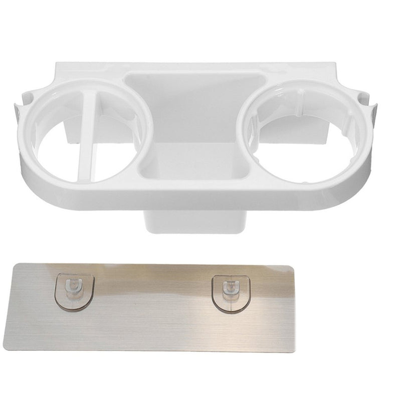 Adhesive Wall Mounted Hair Dryer Storage Rack Holder Comb Stand Bathroom