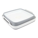 1 x Plastic Portable Camping Folding Wash Basin Collapsible Bucket Dish Tub