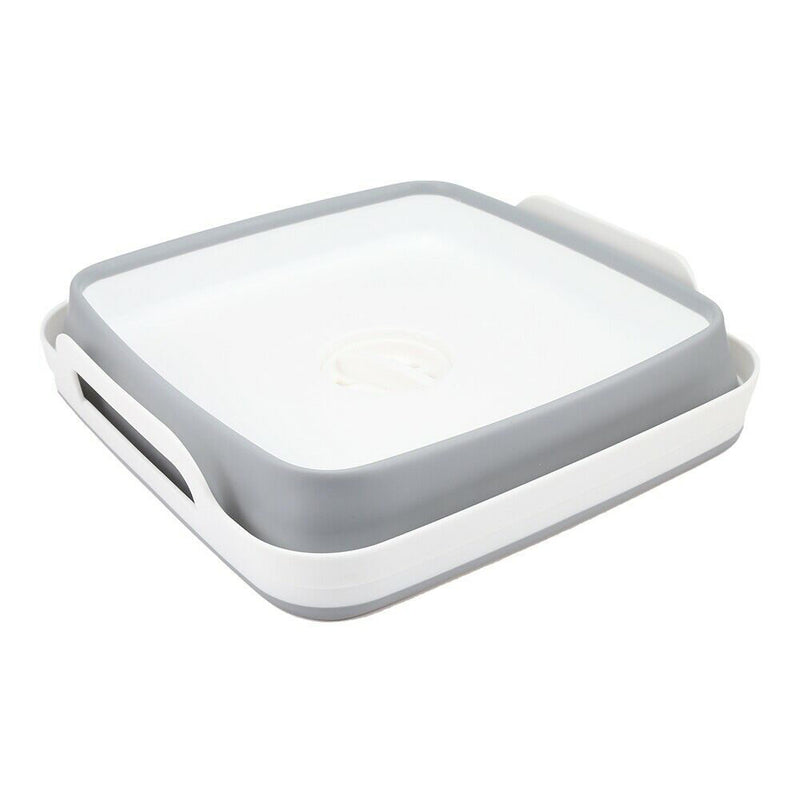 1 x Plastic Portable Camping Folding Wash Basin Collapsible Bucket Dish Tub