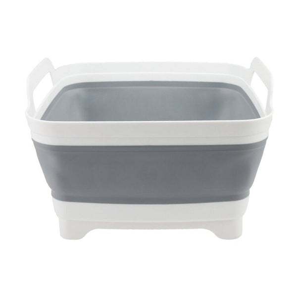 1 x Plastic Portable Camping Folding Wash Basin Collapsible Bucket Dish Tub