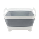 1 x Plastic Portable Camping Folding Wash Basin Collapsible Bucket Dish Tub