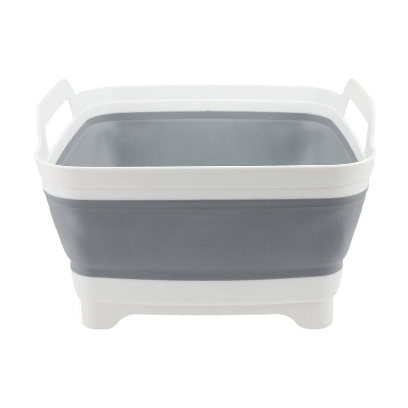 1 x Plastic Portable Camping Folding Wash Basin Collapsible Bucket Dish Tub