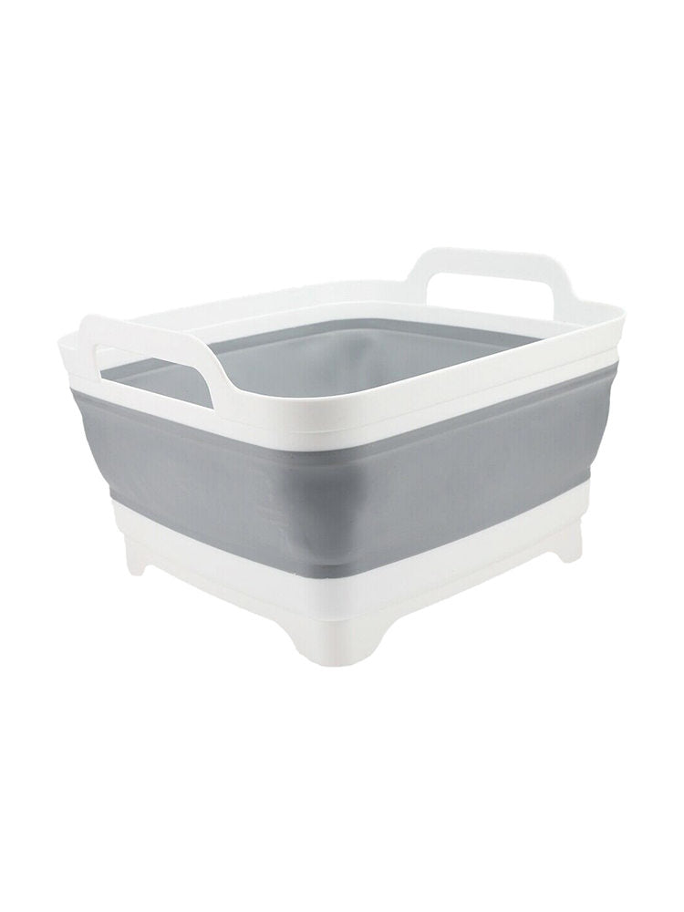 1 x Plastic Portable Camping Folding Wash Basin Collapsible Bucket Dish Tub