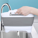 1 x Plastic Portable Camping Folding Wash Basin Collapsible Bucket Dish Tub