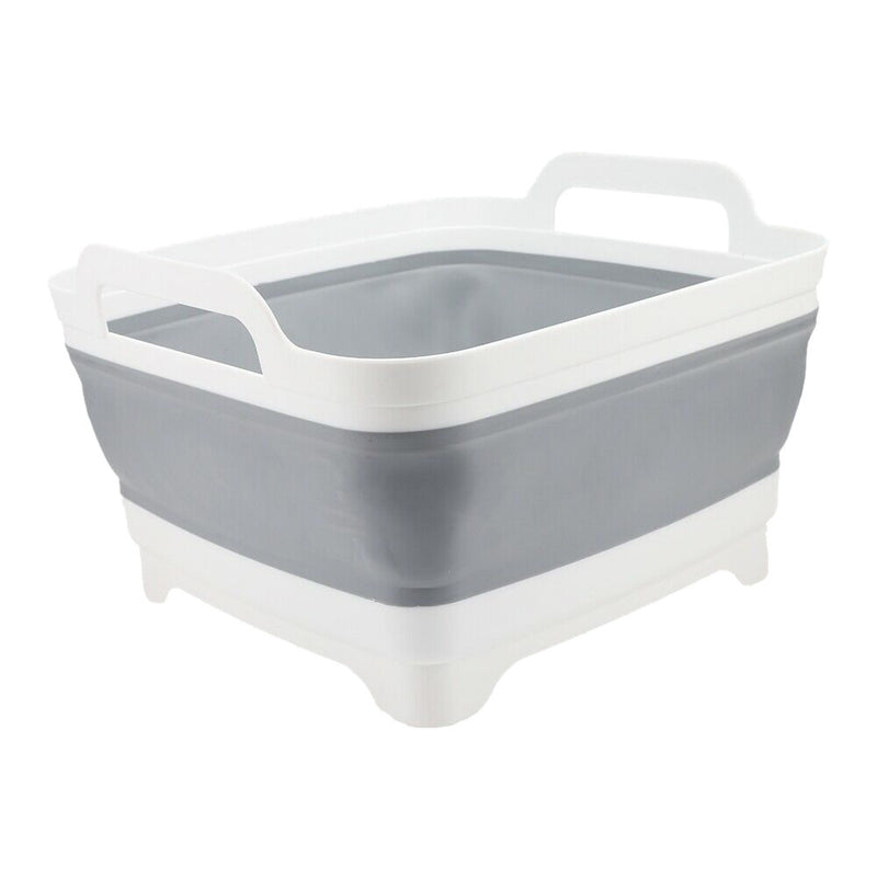 1 x Plastic Portable Camping Folding Wash Basin Collapsible Bucket Dish Tub