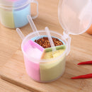 2pcs 3 Grids SpiceCondiment Storage Shaker Seasoning Bottle Container Kitchen