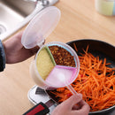 2x 3-Grids Spice Condiment Storage Shaker Seasoning Bottle Container Newest Use