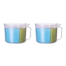 2pcs 3 Grids SpiceCondiment Storage Shaker Seasoning Bottle Container Kitchen