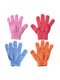 4Pcs Shower Exfoliating Wash Skin Spa Foam Bath Gloves Massage Loofah Scrubber