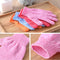4Pcs Shower Exfoliating Wash Skin Spa Foam Bath Gloves Massage Loofah Scrubber