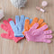 4Pcs Exfoliating Double Side Glove Body Scrub Gloves Bathing Mitts Wash Towel