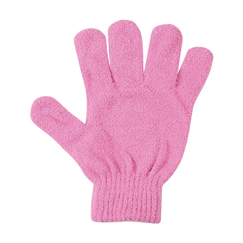 4Pcs Shower Exfoliating Wash Skin Spa Foam Bath Gloves Massage Loofah Scrubber