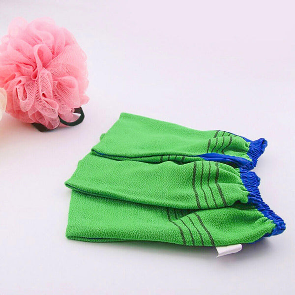 4 * Body Exfoliating Gloves Thickened Double Sided Shower Glove Bath Towel Nice