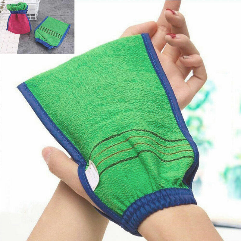 4Pcs Body Exfoliating Gloves Thickened Double Sided Shower Glove Bath Towel