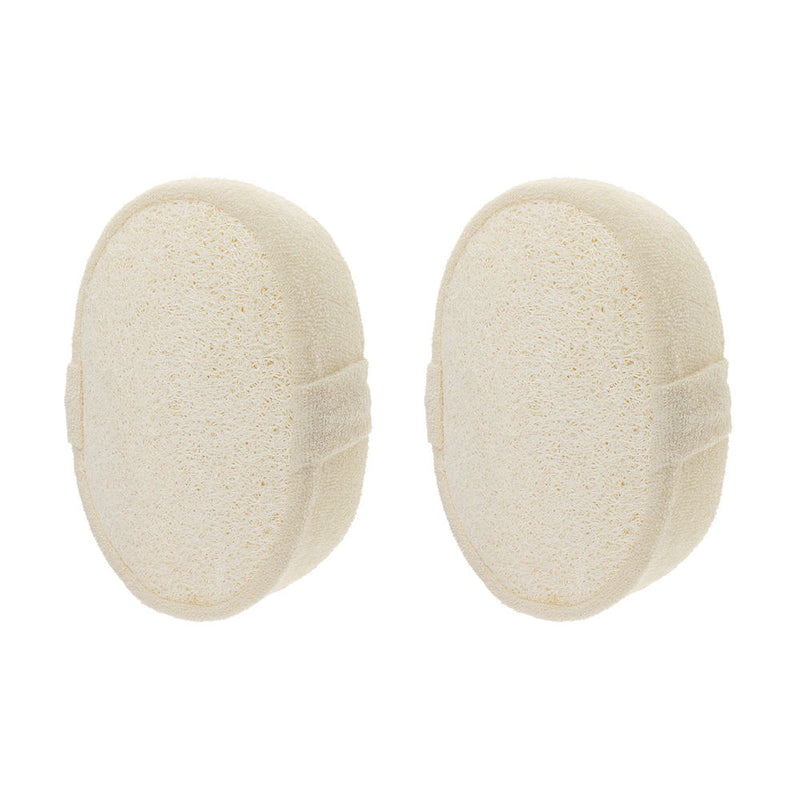 2 Pcs Body Exfoliator Natural Loofah Luffa Bath Shower Scrubber Washing Pad Hot