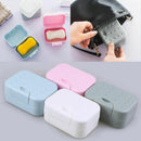 2Pcs Soap Dish Case Dispenser Holder Box Container Portable Bathroom New Hot