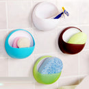 4Pcs Suction Wall Soap Holder Home Bathroom Shower Drain Dish Container