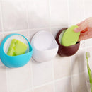 4Pcs Suction Wall Soap Holder Home Bathroom Shower Drain Dish Container