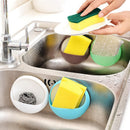 Suction Soap Dish Holder Box Shower Bathroom Punch-free Funnel Shape Drain Plate
