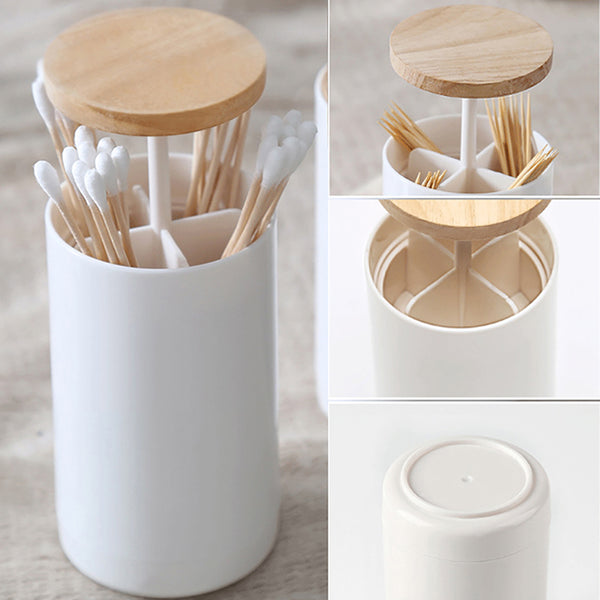 Swab Holder Toothpick Box Toothpick Dispenser Table Decor Retractable Holder