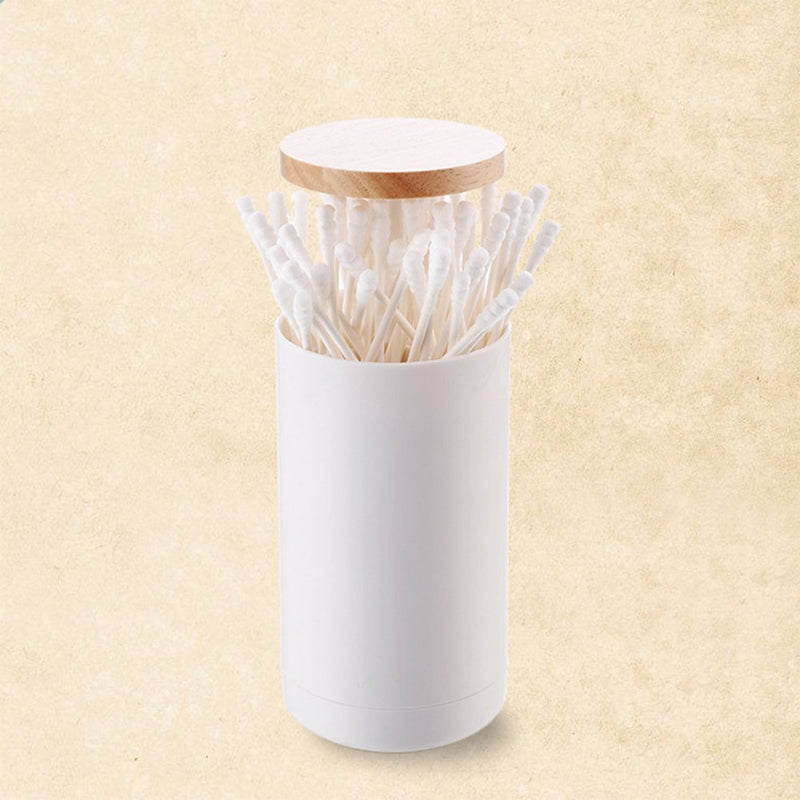 1 pc Automatic Cotton Swab Toothpick Holder Storage Organizer Box Home Decor