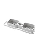 Sink Faucet Sponge Soap Storage Cloth Towel Draining Drying Rack Shelf