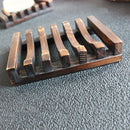 2x Soap-Box Drain-Rack Wooden Natural Hollow Retro for Home Dormitory Hotel
