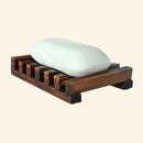 Natural PineWooden Wood Soap Dish Drain Tray Holder Storage Plate Box 2x Hot