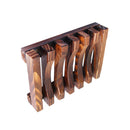 2Pcs Natural PineWooden Wood Soap Dish Drain Tray Holder Storage Plate Box