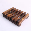 Natural PineWooden Wood Soap Dish Drain Tray Holder Storage Plate Box 2x Hot