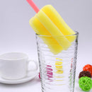 3PCS Kitchen Handle Sponge Brush Bottle Cup Glass Washing Tool Cleaning Cleaner