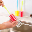 3PCS Sponge-Brush Cleaner Bottle Glass-Cup Coffe Long-Handle Kitchen Soft