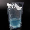 5Pcs Transparent Plastic Liquor Beverage Pouch Bag Portable Invisible Run Climb