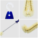 Clean-Brush Milk-Feed-Bottle Glass Baby Silicone-Head 360-Degree-Rotating