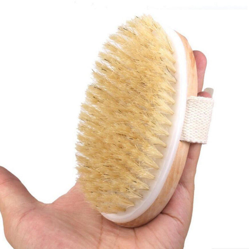 1 Piece New Skin Body Soft Natural Brush Wooden Bath Shower Bath Brush