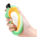 4x Quality Scrubber Silicone Sponge Brush Cloth Towel Dishes Kitchen Cleaning