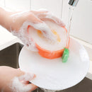 4x Quality Scrubber Silicone Sponge Brush Cloth Towel Dishes Kitchen Cleaning