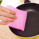 4 Set Dish Sponges Kitchen Compound Scouring Pad Washing Cloth High Quality